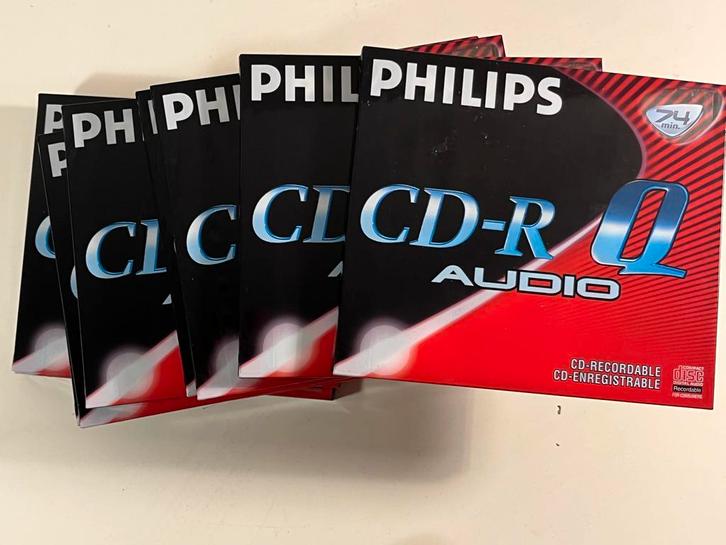 Philips CD-R Audio 74 min - Nieuw (9 stuks), Computers en Software, Beschrijfbare discs, Nieuw, Cd, Ophalen of Verzenden