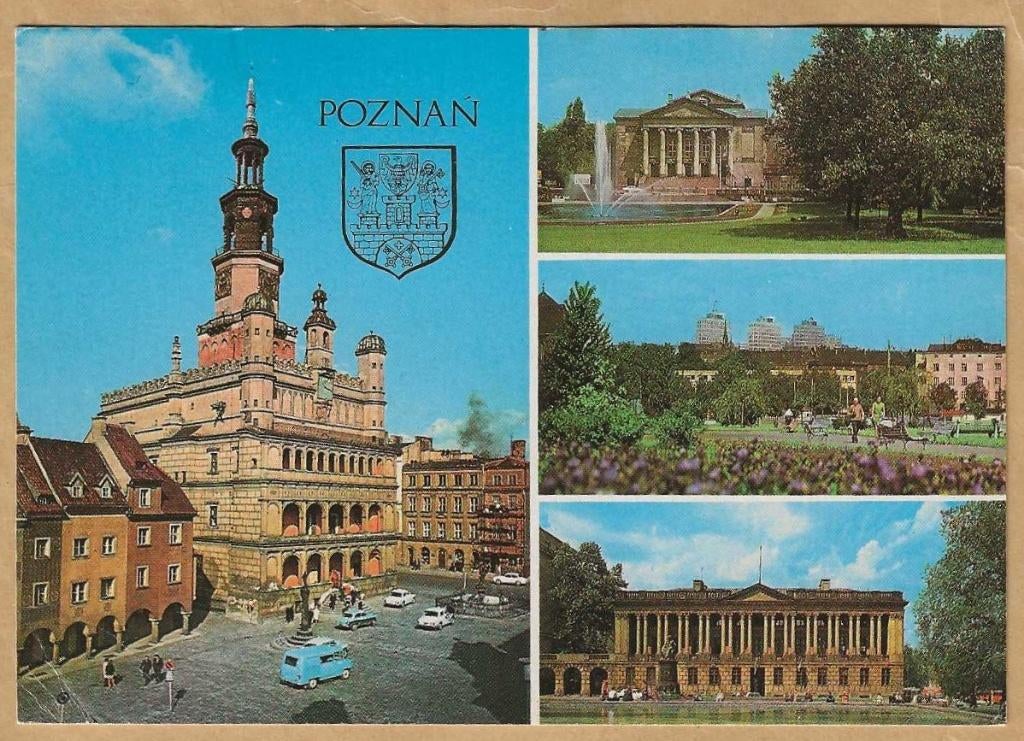 Ansichtkaart. Polen. Poznan. Polska., Ophalen of Verzenden, 1980 tot heden, Gelopen, Overig Europa
