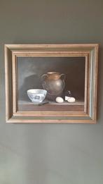 Olieverf Stilleven met Lijst - 64x55 cm, Antiek en Kunst, Ophalen