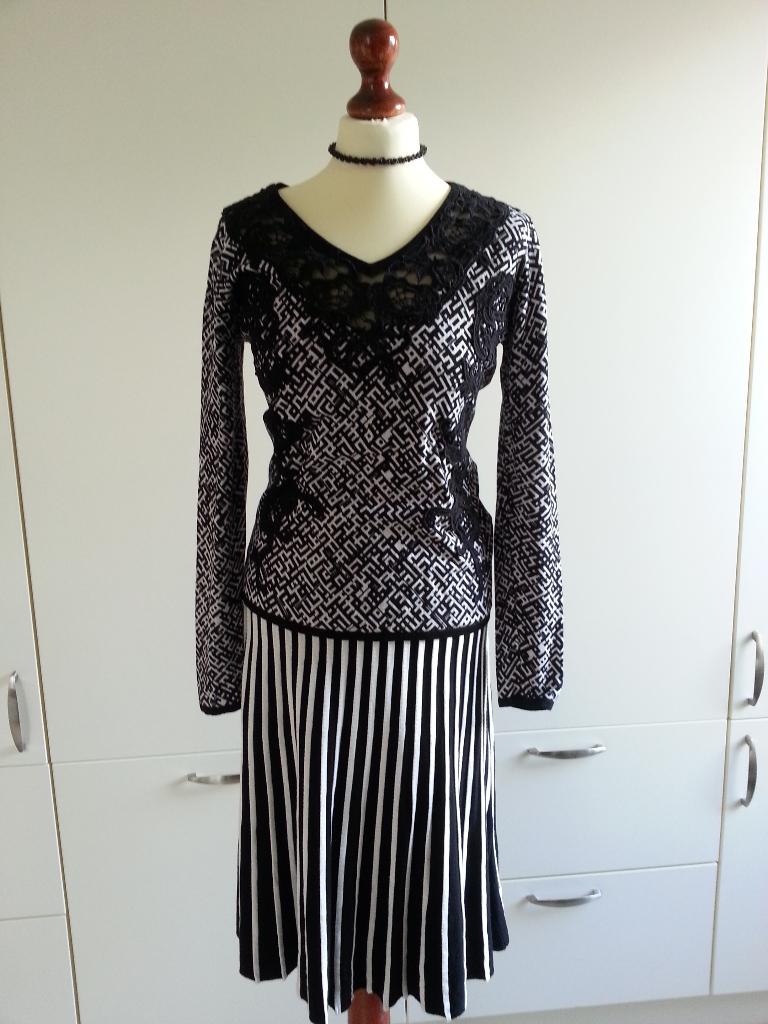 dames knitwear setje maat 42, Kleding | Dames, Verzenden, Zwart, Maat 42/44 (L), Zo goed als nieuw
