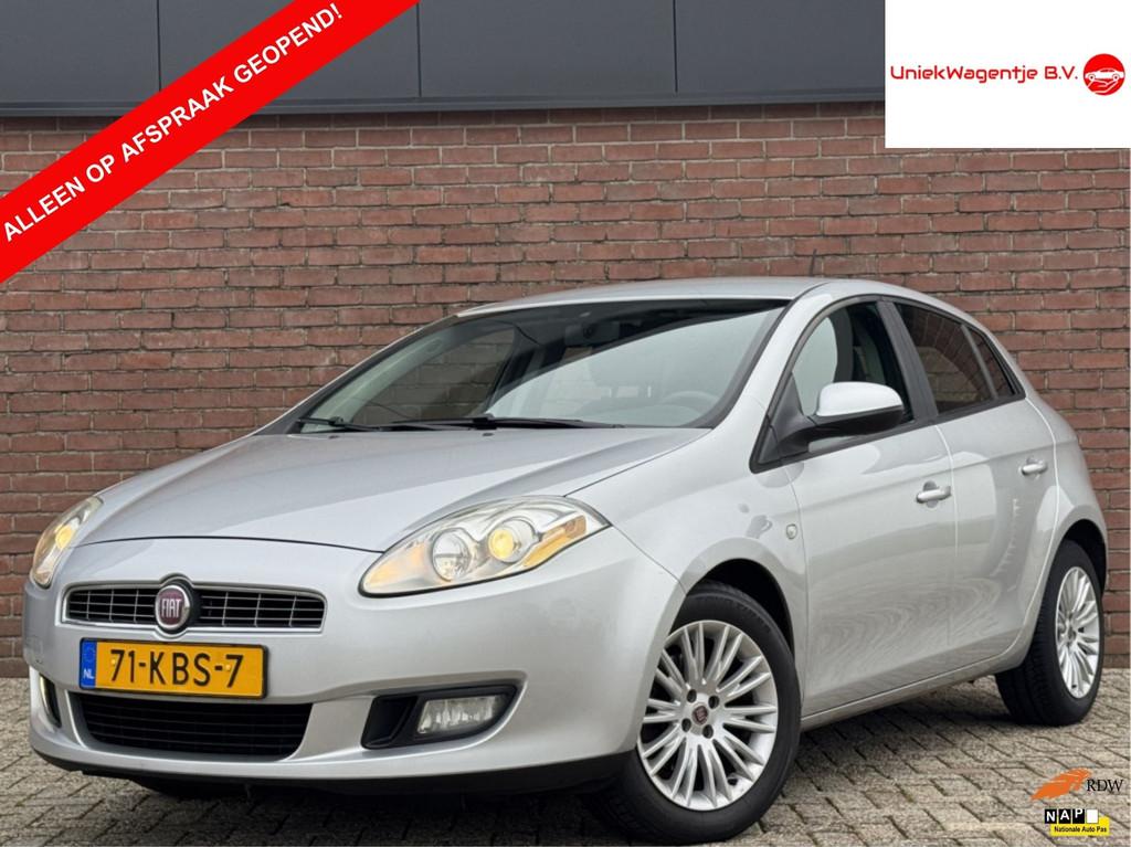 Fiat Bravo 1.4 T-JET DYNAMIC | NL-AUTO! | LEDER! | CRUISE!, Auto's, Fiat, 15 km/l, Gebruikt, Zwart, 4 cilinders
