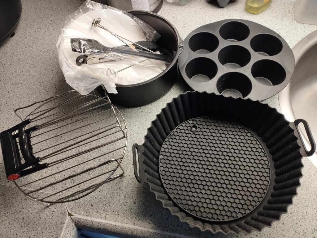 Airfryer accessoires, Ophalen of Verzenden, Zo goed als nieuw, Overige materialen