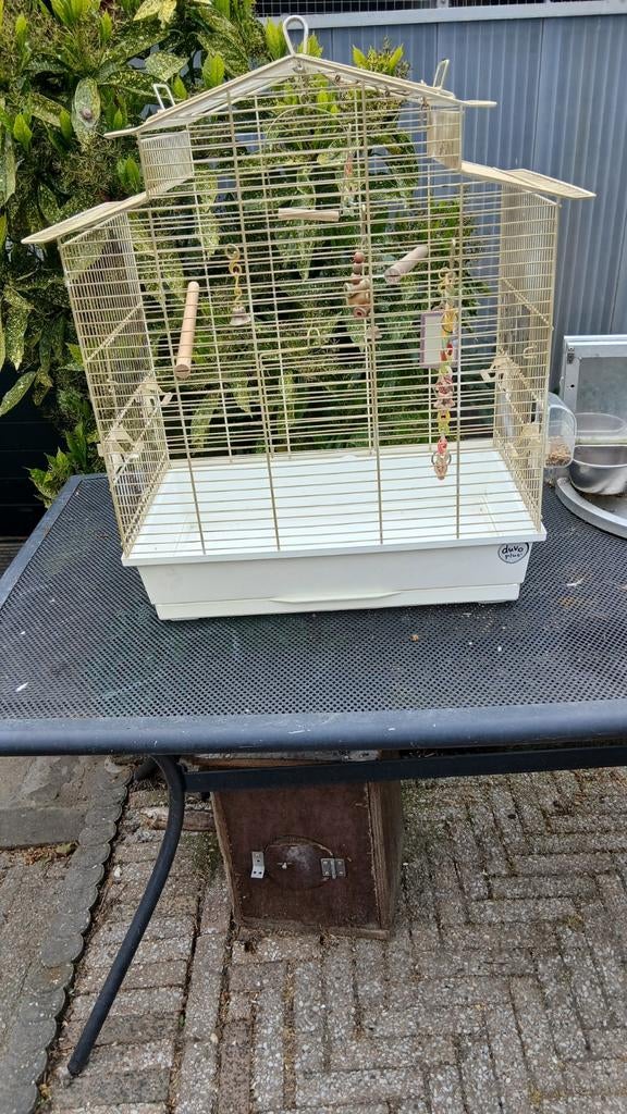 Vogelkooi, Dieren en Toebehoren, Vogels | Hokken en Kooien, Ophalen, Gebruikt, Metaal, Vogelkooi