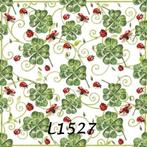 Servetten decoupage/bullet journal * klavertje vier L1527, Verzenden, Nieuw, Materiaal