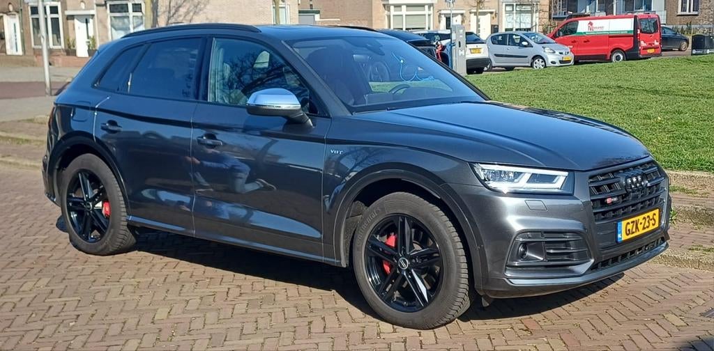 Zwarte Audi velgen met Continental winterbanden, Auto-onderdelen, Banden en Velgen, Ophalen