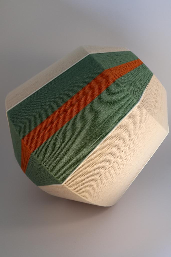 Handgeweven bonbon lamp biologisch GOTS katoen (40 cm), 25 tot 50 cm, Rond, Nieuw, Ophalen of Verzenden
