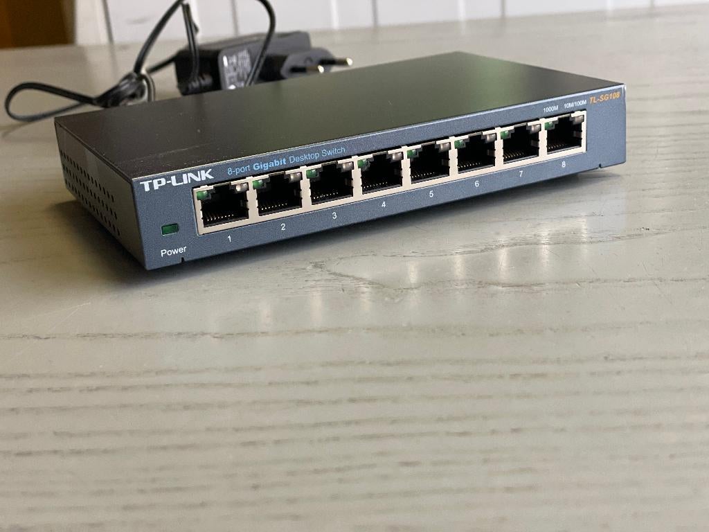 TP-link TL-SG108 SWITCH, Ophalen of Verzenden, Zo goed als nieuw