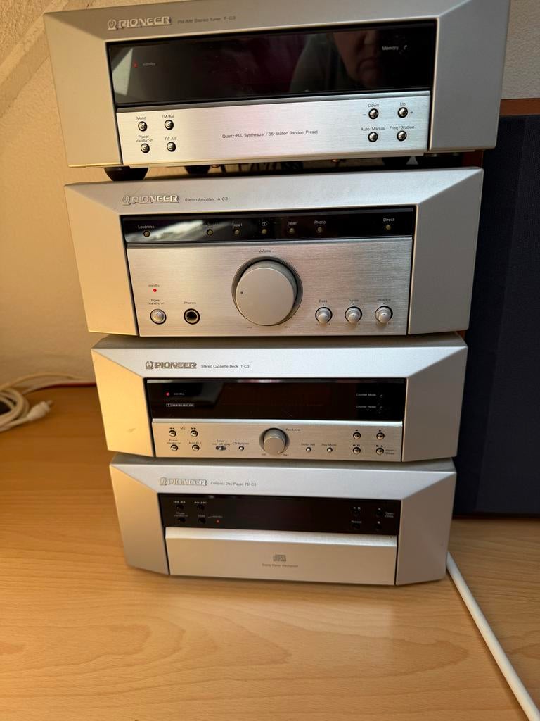 Pioneer Stereo Set: Tuner, Versterker, Cassettedeck, CD-spel, Audio, Tv en Foto, Stereo-sets, Ophalen, Gebruikt, Cassettedeck