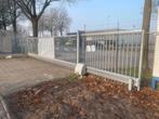 Te Koop: Vrijdragende Elektrische Schuifpoort – Heras 8,5x2m, Met poort, Gebruikt, Overige typen, Aluminium