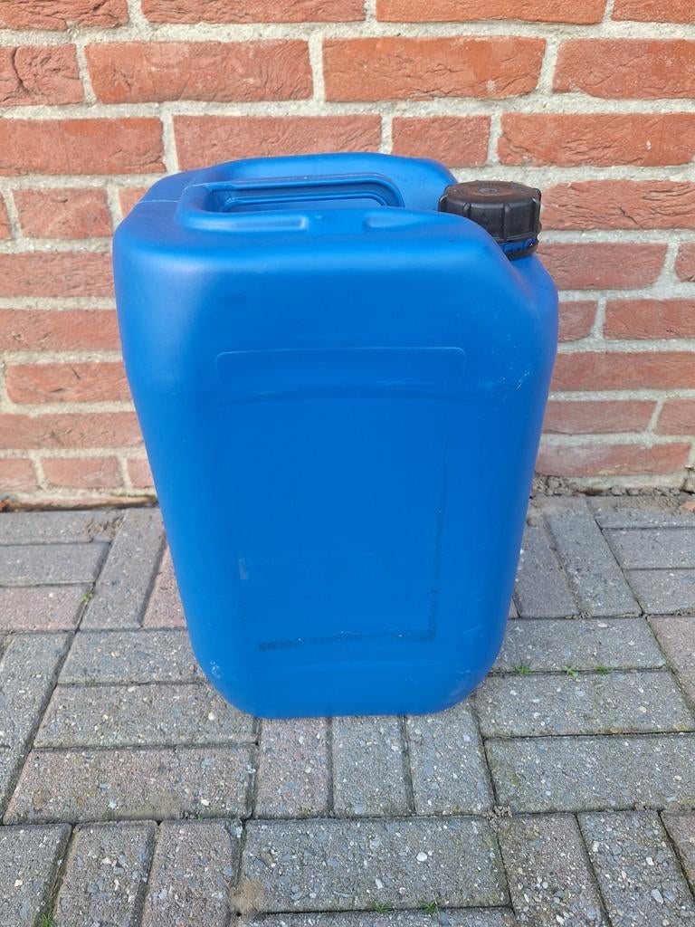 Blauwe jerrycan - 25 liter kunststof brandstofkan, Auto diversen, Ophalen of Verzenden