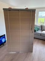 Beige houten jaloezieën, Gebruikt, 100 tot 150 cm, Beige, Ophalen of Verzenden