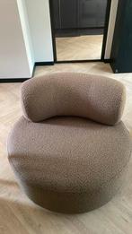 Leuke bruine boucle stof fauteuil, Huis en Inrichting, Rond, Nieuw, 75 tot 100 cm, Stof