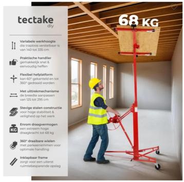 TE HUUR!! Platenlift tot 3.35m1 hoogte! beschikbaar voor biedingen