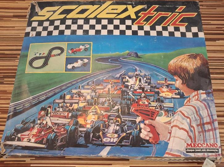 Vintage Scalextric racebaan, Kinderen en Baby's, Speelgoed | Racebanen, Gebruikt, Racebaan, Elektrisch, Overige merken, Zelf te bouwen