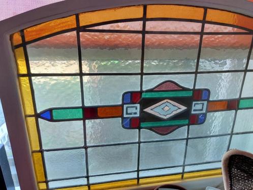 glas in lood ramen, Doe-het-zelf en Verbouw, Glas en Ramen, Gebruikt, Gevelraam of Ruit, Minder dan 80 cm, 80 tot 120 cm, Glas in lood