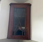 Houten vitrine kast, Huis en Inrichting, Kasten | Vitrinekasten, Ophalen of Verzenden, Zo goed als nieuw