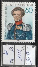 Bund von Clausewitz Michel 1115 Nr.19p, Verzenden, BRD, Postfris
