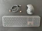 Logitech MX Keys + MX Master 3 muis, Computers en Software, Toetsenborden, Ophalen, Gebruikt, Ergonomisch, Draadloos