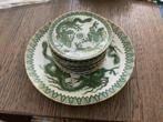 Vintage , Japans, gebakstel, schaal 26 bordjes 13 cm, Antiek en Kunst, Ophalen