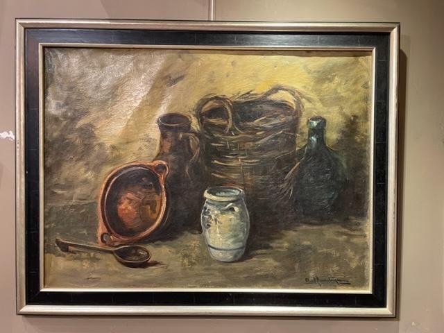 Stilleven met signatuur - Clement van Vlaardingen., Antiek en Kunst, Kunst | Schilderijen | Klassiek, Ophalen of Verzenden