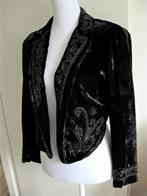 Bolero jasje velours handgemaakt maat M kerst, Kleding | Dames, Maat 38/40 (M), Overige typen, Zwart, Ophalen of Verzenden