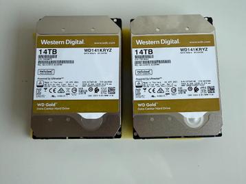 Western Digital GOLD 14TB - WD141KRYZ (met garantie) 2 stuks beschikbaar voor biedingen