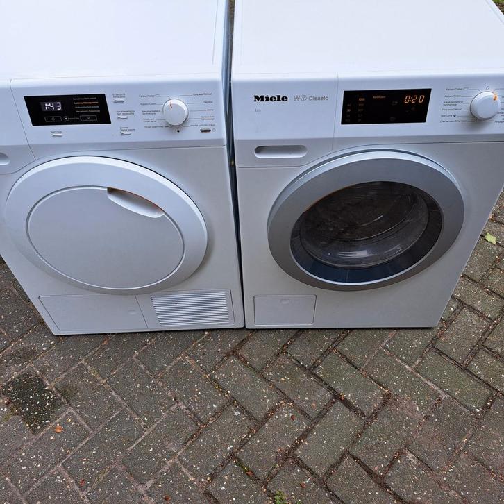 MIELE T1 WARMTEPOMPDROGER en WASMACHINE W1 CLASSIC ECO, Witgoed en Apparatuur, Wasdrogers, Nieuw, Condens, Voorlader, 6 tot 8 kg