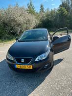 Seat Ibiza 1.4 63KW 3-DRS 2008 2009 Zwart, Auto's, Voorwielaandrijving, Zwart, 4 cilinders, Handgeschakeld
