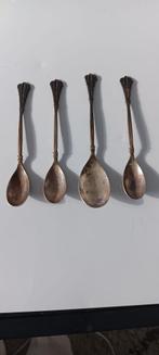 Antieke verzilverde theelepels – set van 4 stuks, Verzenden