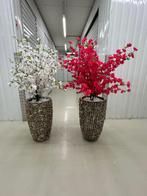 Schelpenvazen met bloesem, Ophalen of Verzenden, Zo goed als nieuw