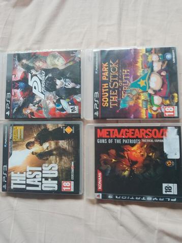PS3 Spellen Pakket: Persona, Metal Gear, Last of Us stick of beschikbaar voor biedingen
