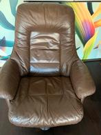Relax fauteuil bruin leer, Gebruikt, Leer, 75 tot 100 cm, Ophalen