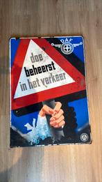 Emaille reclamebord “DAF” (50x70), intacte oortjes, Ophalen of Verzenden, Gebruikt, Reclamebord