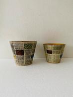 Keramiek Spara bloempotten (2) jaren 60