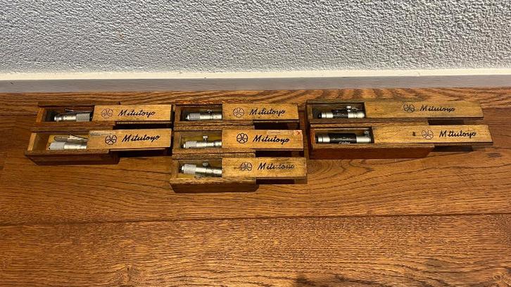 Mitutoyo Speer schroefmaat micrometer 50 t/m 150, Doe-het-zelf en Verbouw, Meetapparatuur, Zo goed als nieuw, Afstand, Ophalen of Verzenden