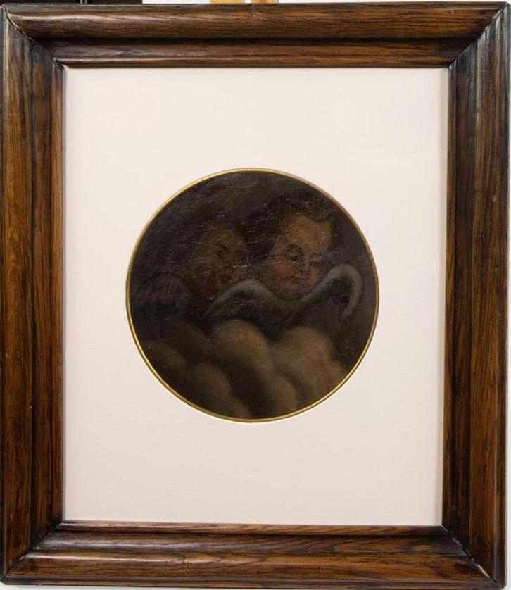 Antiek schilderij op doek –17e eeuw–Ingelijst en achter glas, Antiek en Kunst, Kunst | Schilderijen | Klassiek, Ophalen