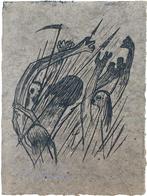 Harry van Kruiningen (1906-1996) Ets 'Opstand' 1956. Gesigne, Ophalen of Verzenden