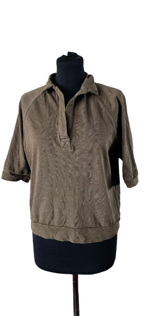 bruine top van By-bar maat xs (20824), Kleding | Dames, Tops, Maat 34 (XS) of kleiner, Bruin, Korte mouw, Verzenden
