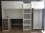 Mooie Hoogslaper met Bureau en Kast, Huis en Inrichting, Slaapkamer | Stapelbedden en Hoogslapers, Gebruikt, Eenpersoons, Minder dan 160 cm
