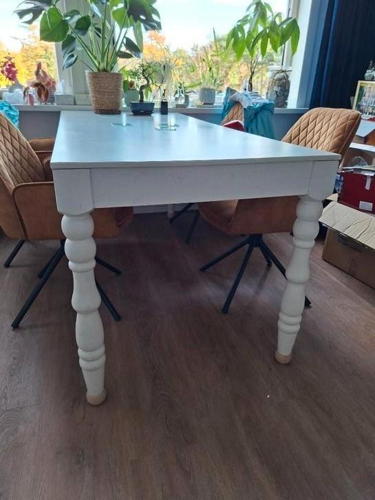 eetkamertafel, Huis en Inrichting, Tafels | Eettafels, Gebruikt, 50 tot 100 cm, 150 tot 200 cm, Vijf personen of meer, Rechthoekig