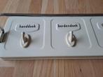 Brabantia wandrek handdoekhaakjes vintage met 4 haken, Gebruikt, Nvt vintage, Ophalen of Verzenden, Nvt vintage