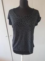 Zwart/wit gestippeld t-shirt - maat L ***zgan***, Zwart, Maat 42/44 (L), Ophalen of Verzenden, Zo goed als nieuw