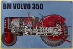 BM Volvo 350 tractor reclamebord van metaal wandbord, Nieuw, Reclamebord, Ophalen of Verzenden