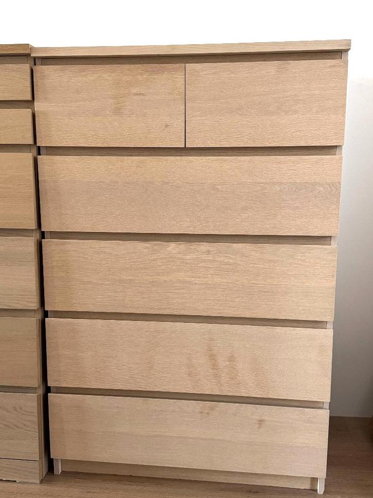 Malm ladenkast IKEA, Huis en Inrichting, Kasten | Ladekasten, Gebruikt, Minder dan 100 cm, 50 tot 100 cm, 25 tot 50 cm, Eikenhout