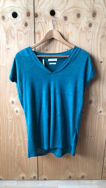 Prachtig linnen T-shirt petrol kleur maat S UVR Berlin beschikbaar voor biedingen