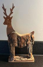 Rendier ree hertje van hout en cortenstaal /ijzer, Antiek en Kunst, Ophalen of Verzenden
