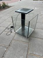 Klein aquarium van superfish met ledverlichting!, Ophalen of Verzenden, Zo goed als nieuw, Leeg aquarium