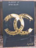 Luxe designer plexiglas Schilderijen - Goud/Zwart - 70x100cm, Ophalen of Verzenden