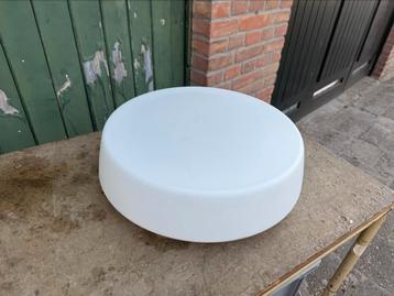 3 stuks retro Wila plafonniere plafondlampen melkglas beschikbaar voor biedingen