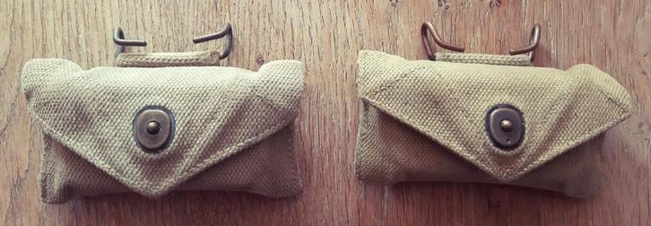 2 X US Army First Aid Pouch + Kit WW2, Verzamelen, Militaria | Tweede Wereldoorlog, Kleding of Schoenen, Amerika, Ophalen of Verzenden